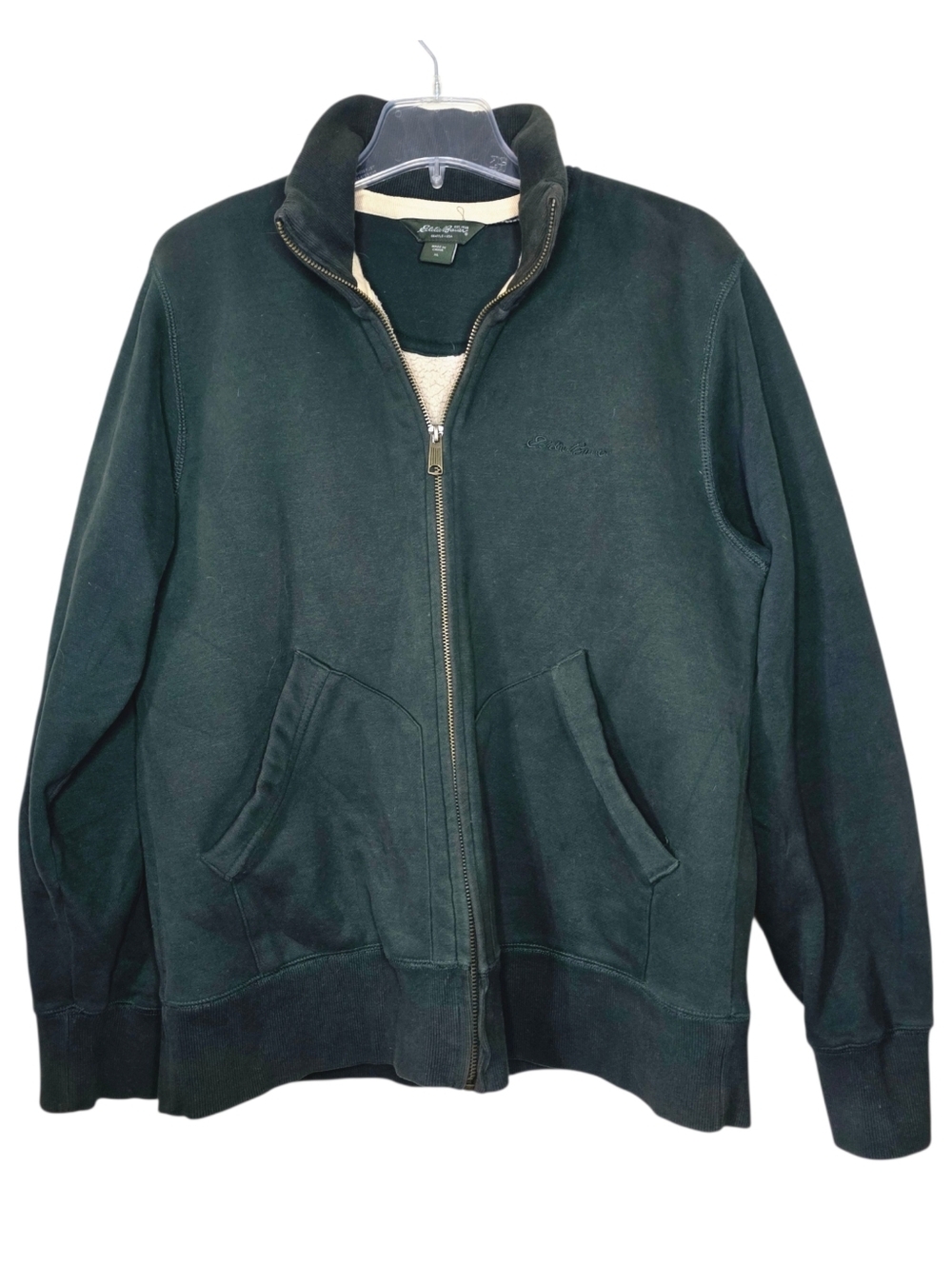Eddie Bauer Sherpa Lined Full Zip Sweatshirt Size XL